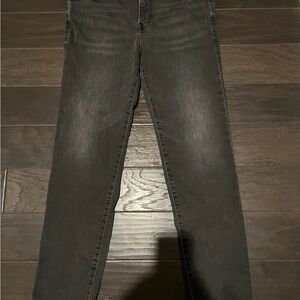 Express Jeans Mens 34x32 Black Slim Straight Cotton Stretch Dark Wash